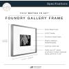 imageMCS Master ampamp Co Foundry Metal Gallery Wall Frame Dark Silver 8 x 10 in matted to 4 x 6 inDark Silver