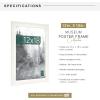 imageMCS Museum Poster Frame 18x24 Medium Oak Woodgrain Vertical ampamp Horizontal Wall Hanging Large Picture Frame for Photos Posters ampamp Art Prints 1PackWhite Woodgrain