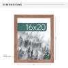 imageMCS Museum Poster Frame 18x24 Medium Oak Woodgrain Vertical ampamp Horizontal Wall Hanging Large Picture Frame for Photos Posters ampamp Art Prints 1PackMedium Oak Woodgrain