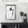 imageMCS Museum Poster Frame 18x24 Medium Oak Woodgrain Vertical ampamp Horizontal Wall Hanging Large Picture Frame for Photos Posters ampamp Art Prints 1PackPewter
