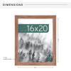 imageMCS Museum Poster Frame 18x24 Medium Oak Woodgrain Vertical ampamp Horizontal Wall Hanging Large Picture Frame for Photos Posters ampamp Art Prints 1PackMedium Oak Woodgrain