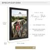 imageMCS Museum Poster Frame 18x24 Medium Oak Woodgrain Vertical ampamp Horizontal Wall Hanging Large Picture Frame for Photos Posters ampamp Art Prints 1PackOnyx Woodgrain