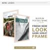 imageMCS Museum Poster Frame 18x24 Medium Oak Woodgrain Vertical ampamp Horizontal Wall Hanging Large Picture Frame for Photos Posters ampamp Art Prints 1PackNatural Woodgrain