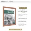 imageMCS Museum Poster Frame 18x24 Medium Oak Woodgrain Vertical ampamp Horizontal Wall Hanging Large Picture Frame for Photos Posters ampamp Art Prints 1PackMedium Oak Woodgrain