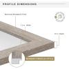 imageMCS Museum Poster Frame 18x24 Medium Oak Woodgrain Vertical ampamp Horizontal Wall Hanging Large Picture Frame for Photos Posters ampamp Art Prints 1PackBarnwood