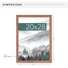 imageMCS Museum Poster Frame 18x24 Medium Oak Woodgrain Vertical ampamp Horizontal Wall Hanging Large Picture Frame for Photos Posters ampamp Art Prints 1PackMedium Oak Woodgrain