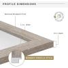 imageMCS Museum Poster Frame 18x24 Medium Oak Woodgrain Vertical ampamp Horizontal Wall Hanging Large Picture Frame for Photos Posters ampamp Art Prints 1PackBarnwood