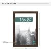 imageMCS Museum Poster Frame 18x24 Medium Oak Woodgrain Vertical ampamp Horizontal Wall Hanging Large Picture Frame for Photos Posters ampamp Art Prints 1PackEspresso Woodgrain