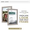 imageMCS Museum Poster Frame 18x24 Medium Oak Woodgrain Vertical ampamp Horizontal Wall Hanging Large Picture Frame for Photos Posters ampamp Art Prints 1PackBarnwood