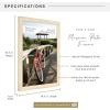 imageMCS Museum Poster Frame 18x24 Medium Oak Woodgrain Vertical ampamp Horizontal Wall Hanging Large Picture Frame for Photos Posters ampamp Art Prints 1PackNatural Woodgrain
