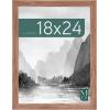 imageMCS Museum Poster Frame 18x24 Medium Oak Woodgrain Vertical ampamp Horizontal Wall Hanging Large Picture Frame for Photos Posters ampamp Art Prints 1PackMedium Oak Woodgrain