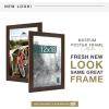 imageMCS Museum Poster Frame 18x24 Medium Oak Woodgrain Vertical ampamp Horizontal Wall Hanging Large Picture Frame for Photos Posters ampamp Art Prints 1PackEspresso Woodgrain