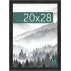 imageMCS Museum Poster Frame 18x24 Medium Oak Woodgrain Vertical ampamp Horizontal Wall Hanging Large Picture Frame for Photos Posters ampamp Art Prints 1PackOnyx Woodgrain