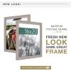 imageMCS Museum Poster Frame 18x24 Medium Oak Woodgrain Vertical ampamp Horizontal Wall Hanging Large Picture Frame for Photos Posters ampamp Art Prints 1PackBarnwood