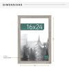 imageMCS Museum Poster Frame 18x24 Medium Oak Woodgrain Vertical ampamp Horizontal Wall Hanging Large Picture Frame for Photos Posters ampamp Art Prints 1PackBarnwood