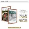 imageMCS Museum Poster Frame 18x24 Medium Oak Woodgrain Vertical ampamp Horizontal Wall Hanging Large Picture Frame for Photos Posters ampamp Art Prints 1PackMedium Oak Woodgrain