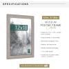 imageMCS Museum Poster Frame 18x24 Medium Oak Woodgrain Vertical ampamp Horizontal Wall Hanging Large Picture Frame for Photos Posters ampamp Art Prints 1PackBarnwood