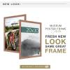 imageMCS Museum Poster Frame 18x24 Medium Oak Woodgrain Vertical ampamp Horizontal Wall Hanging Large Picture Frame for Photos Posters ampamp Art Prints 1PackMedium Oak Woodgrain