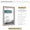 imageMCS Museum Poster Frame 18x24 Medium Oak Woodgrain Vertical ampamp Horizontal Wall Hanging Large Picture Frame for Photos Posters ampamp Art Prints 1PackBarnwood