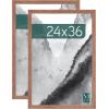 imageMCS Museum Poster Frame 18x24 Medium Oak Woodgrain Vertical ampamp Horizontal Wall Hanging Large Picture Frame for Photos Posters ampamp Art Prints 1PackMedium Oak Woodgrain