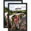 imageMCS Museum Poster Frame 18x24 Medium Oak Woodgrain Vertical ampamp Horizontal Wall Hanging Large Picture Frame for Photos Posters ampamp Art Prints 1PackOnyx Woodgran