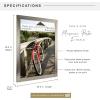 imageMCS Museum Poster Frame 18x24 Medium Oak Woodgrain Vertical ampamp Horizontal Wall Hanging Large Picture Frame for Photos Posters ampamp Art Prints 1PackPewter