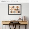 imageMCS Museum Poster Frame 18x24 Medium Oak Woodgrain Vertical ampamp Horizontal Wall Hanging Large Picture Frame for Photos Posters ampamp Art Prints 1PackOnyx Woodgrain