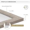 imageMCS Museum Poster Frame 18x24 Medium Oak Woodgrain Vertical ampamp Horizontal Wall Hanging Large Picture Frame for Photos Posters ampamp Art Prints 1PackBarnwood