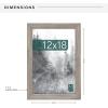 imageMCS Museum Poster Frame 18x24 Medium Oak Woodgrain Vertical ampamp Horizontal Wall Hanging Large Picture Frame for Photos Posters ampamp Art Prints 1PackBarnwood