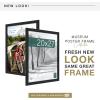 imageMCS Museum Poster Frame 18x24 Medium Oak Woodgrain Vertical ampamp Horizontal Wall Hanging Large Picture Frame for Photos Posters ampamp Art Prints 1PackOnyx Woodgrain