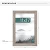 imageMCS Museum Poster Frame 18x24 Medium Oak Woodgrain Vertical ampamp Horizontal Wall Hanging Large Picture Frame for Photos Posters ampamp Art Prints 1PackBarnwood