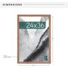 imageMCS Museum Poster Frame 18x24 Medium Oak Woodgrain Vertical ampamp Horizontal Wall Hanging Large Picture Frame for Photos Posters ampamp Art Prints 1PackMedium Oak Woodgrain
