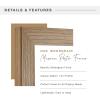 imageMCS Museum Poster Frame 18x24 Medium Oak Woodgrain Vertical ampamp Horizontal Wall Hanging Large Picture Frame for Photos Posters ampamp Art Prints 1PackMedium Oak Woodgrain