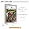 imageMCS Museum Poster Frame 18x24 Medium Oak Woodgrain Vertical ampamp Horizontal Wall Hanging Large Picture Frame for Photos Posters ampamp Art Prints 1PackBarnwood
