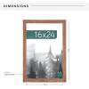 imageMCS Museum Poster Frame 18x24 Medium Oak Woodgrain Vertical ampamp Horizontal Wall Hanging Large Picture Frame for Photos Posters ampamp Art Prints 1PackMedium Oak Woodgrain