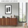 imageMCS Museum Poster Frame 18x24 Medium Oak Woodgrain Vertical ampamp Horizontal Wall Hanging Large Picture Frame for Photos Posters ampamp Art Prints 1PackOnyx Woodgrain