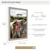 imageMCS Museum Poster Frame 18x24 Medium Oak Woodgrain Vertical ampamp Horizontal Wall Hanging Large Picture Frame for Photos Posters ampamp Art Prints 1PackBarnwood