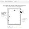 imageMCS Museum Poster Frame 18x24 Medium Oak Woodgrain Vertical ampamp Horizontal Wall Hanging Large Picture Frame for Photos Posters ampamp Art Prints 1PackWhite Woodgrain