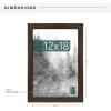 imageMCS Museum Poster Frame 18x24 Medium Oak Woodgrain Vertical ampamp Horizontal Wall Hanging Large Picture Frame for Photos Posters ampamp Art Prints 1PackEspresso Woodgrain