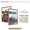 imageMCS Museum Poster Frame 18x24 Medium Oak Woodgrain Vertical ampamp Horizontal Wall Hanging Large Picture Frame for Photos Posters ampamp Art Prints 1PackMedium Oak Woodgrain