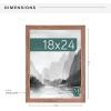imageMCS Museum Poster Frame 18x24 Medium Oak Woodgrain Vertical ampamp Horizontal Wall Hanging Large Picture Frame for Photos Posters ampamp Art Prints 1PackMedium Oak Woodgrain
