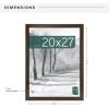 imageMCS Museum Poster Frame 18x24 Medium Oak Woodgrain Vertical ampamp Horizontal Wall Hanging Large Picture Frame for Photos Posters ampamp Art Prints 1PackEspresso Woodgrain