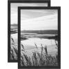 imageMCS Museum Poster Frame 18x24 Medium Oak Woodgrain Vertical ampamp Horizontal Wall Hanging Large Picture Frame for Photos Posters ampamp Art Prints 1PackOnyx Woodgran