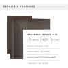 imageMCS Museum Poster Frame 18x24 Medium Oak Woodgrain Vertical ampamp Horizontal Wall Hanging Large Picture Frame for Photos Posters ampamp Art Prints 1PackEspresso Woodgrain
