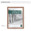 imageMCS Museum Poster Frame 18x24 Medium Oak Woodgrain Vertical ampamp Horizontal Wall Hanging Large Picture Frame for Photos Posters ampamp Art Prints 1PackMedium Oak Woodgrain