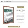 imageMCS Museum Poster Frame 18x24 Medium Oak Woodgrain Vertical ampamp Horizontal Wall Hanging Large Picture Frame for Photos Posters ampamp Art Prints 1PackMedium Oak Woodgrain
