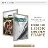 imageMCS Museum Poster Frame 18x24 Medium Oak Woodgrain Vertical ampamp Horizontal Wall Hanging Large Picture Frame for Photos Posters ampamp Art Prints 1PackBarnwood