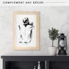 imageMCS Museum Poster Frame 18x24 Medium Oak Woodgrain Vertical ampamp Horizontal Wall Hanging Large Picture Frame for Photos Posters ampamp Art Prints 1PackNatural Woodgrain