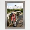 imageMCS Museum Poster Frame 18x24 Medium Oak Woodgrain Vertical ampamp Horizontal Wall Hanging Large Picture Frame for Photos Posters ampamp Art Prints 1PackPewter