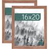 imageMCS Museum Poster Frame 18x24 Medium Oak Woodgrain Vertical ampamp Horizontal Wall Hanging Large Picture Frame for Photos Posters ampamp Art Prints 1PackMedium Oak Woodgrain